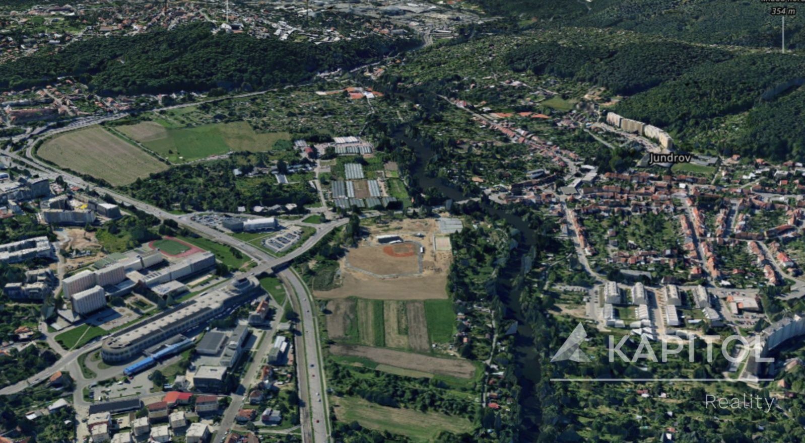 Prodej pozemku k.ú. Brno-Žabovřesky o velikosti 558 m2, obrázek č. 3