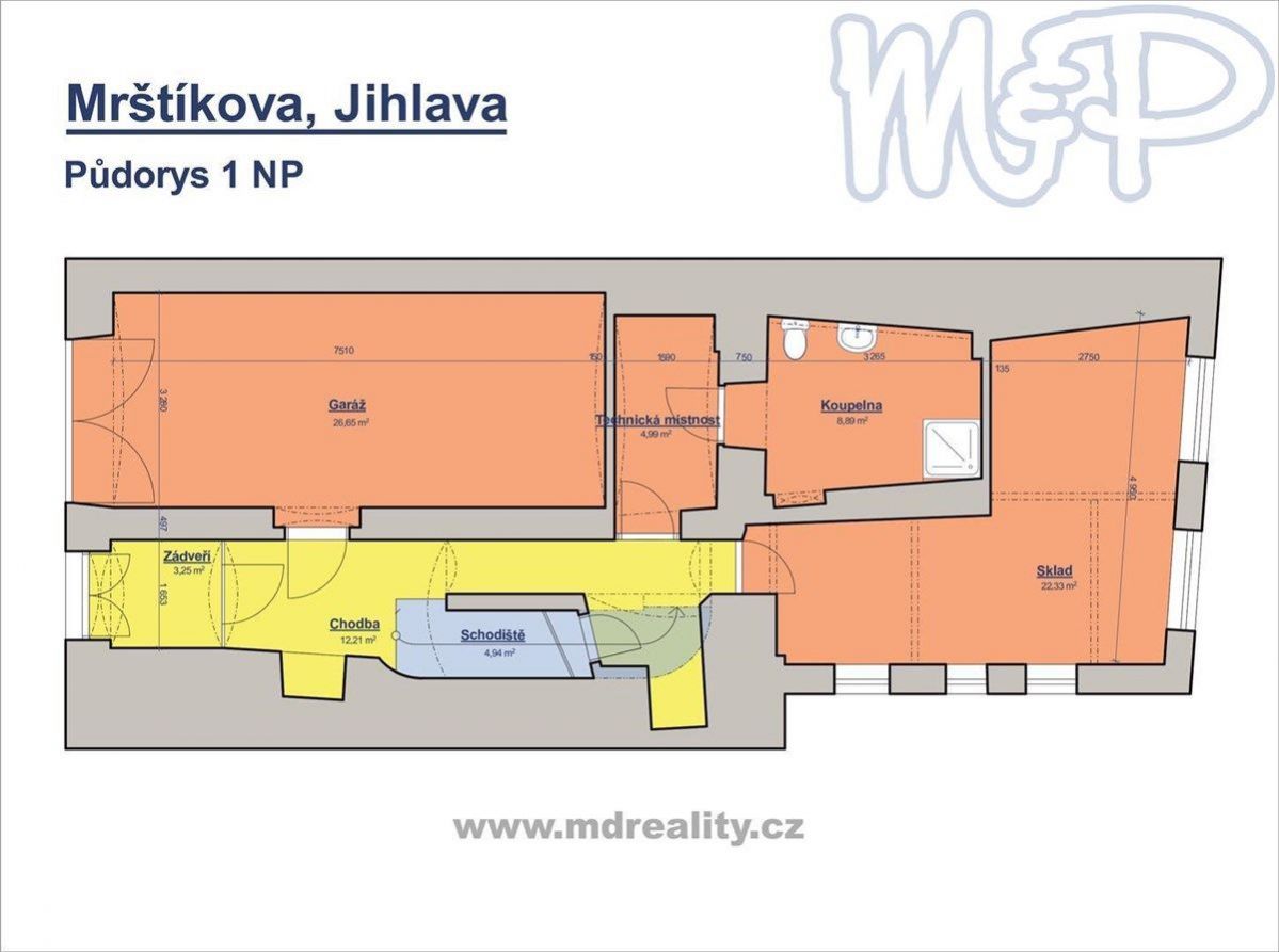 Prodej městského domu s kancelářemi v centru Jihlavy, obrázek č. 2