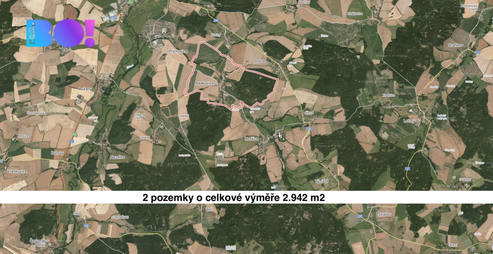 Prodej pole, 2942 m, Radkovice u Příchovic, obrázek č. 1