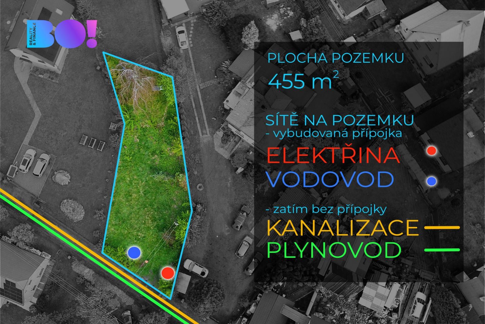 Prodej stavebního pozemku, 455m, Nová Ves - Frýdlant nad Ostravicí, obrázek č. 1