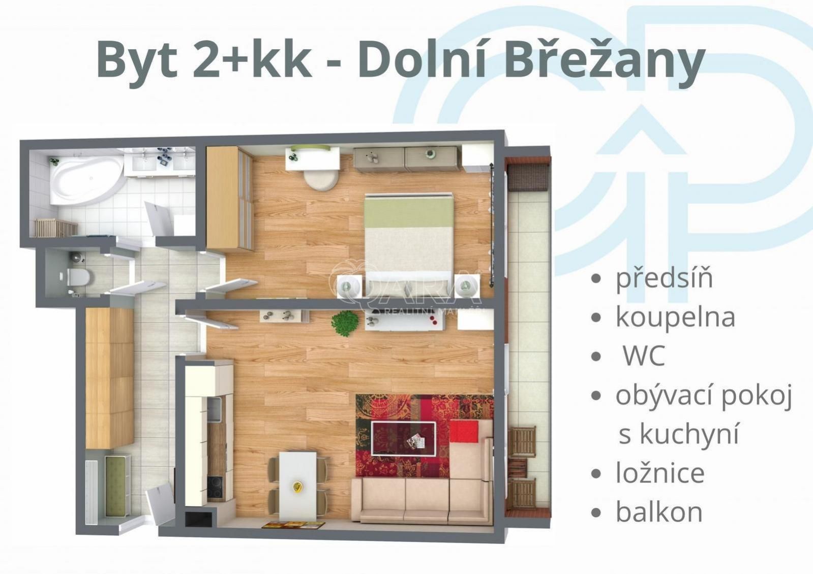 Útulný prosvětlený byt 2+kk ve skvělé lokalitě Dolních Břežan na prodej!, obrázek č. 2