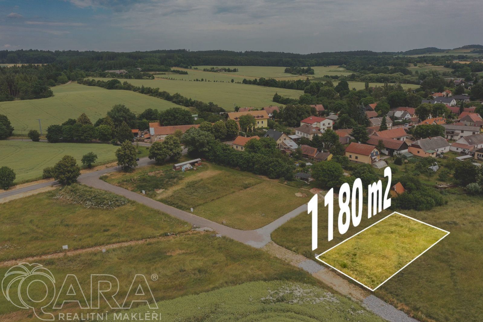 Prodej stavebního pozemku Lazsko 1.180 m2, obrázek č. 1