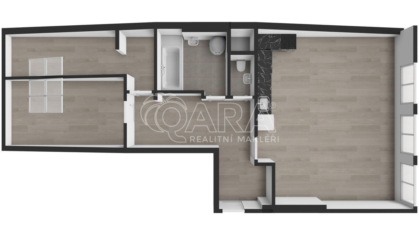 Nový a světlý podkrovní byt 3+kk, 74 m, Vinohrady, obrázek č. 2